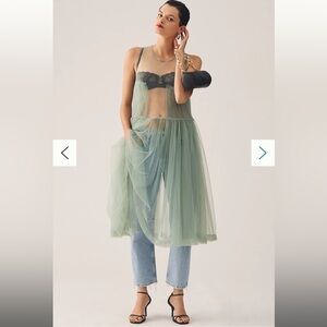 NWT Anthropologie chiffon midi dress